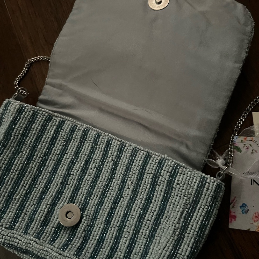Artisan Blue Beaded Crossbody Bag - Picture 3 of 4